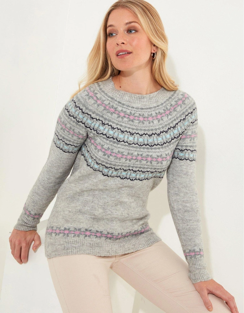 Fairisle Jumper - Grey