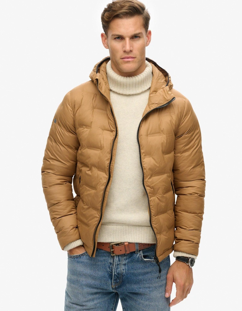 Studios Quilted Padded Jacket - Light Brown