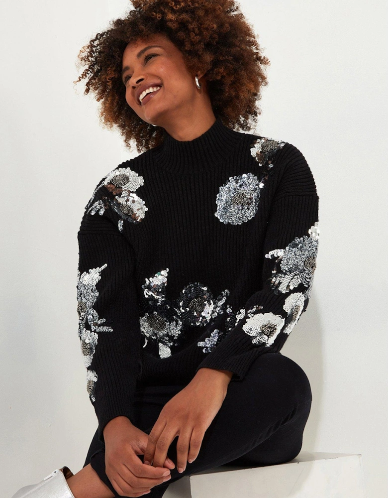 Sequin Jumper - Black