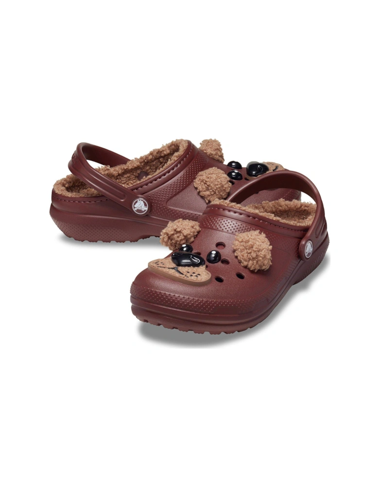 Kids Classic Lined Brown Bear Clog - Brown