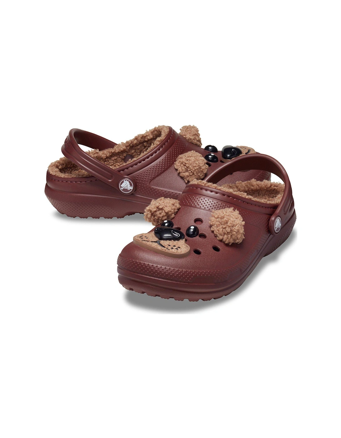 Kids Classic Lined Brown Bear Clog - Brown, 7 of 6