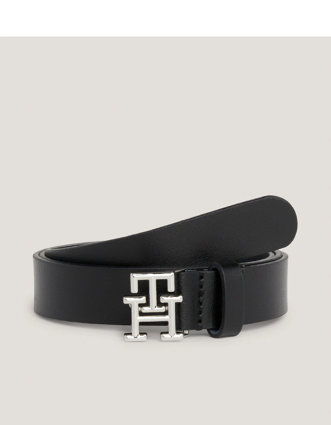 Leather Logo Belt - Black, 2 of 1