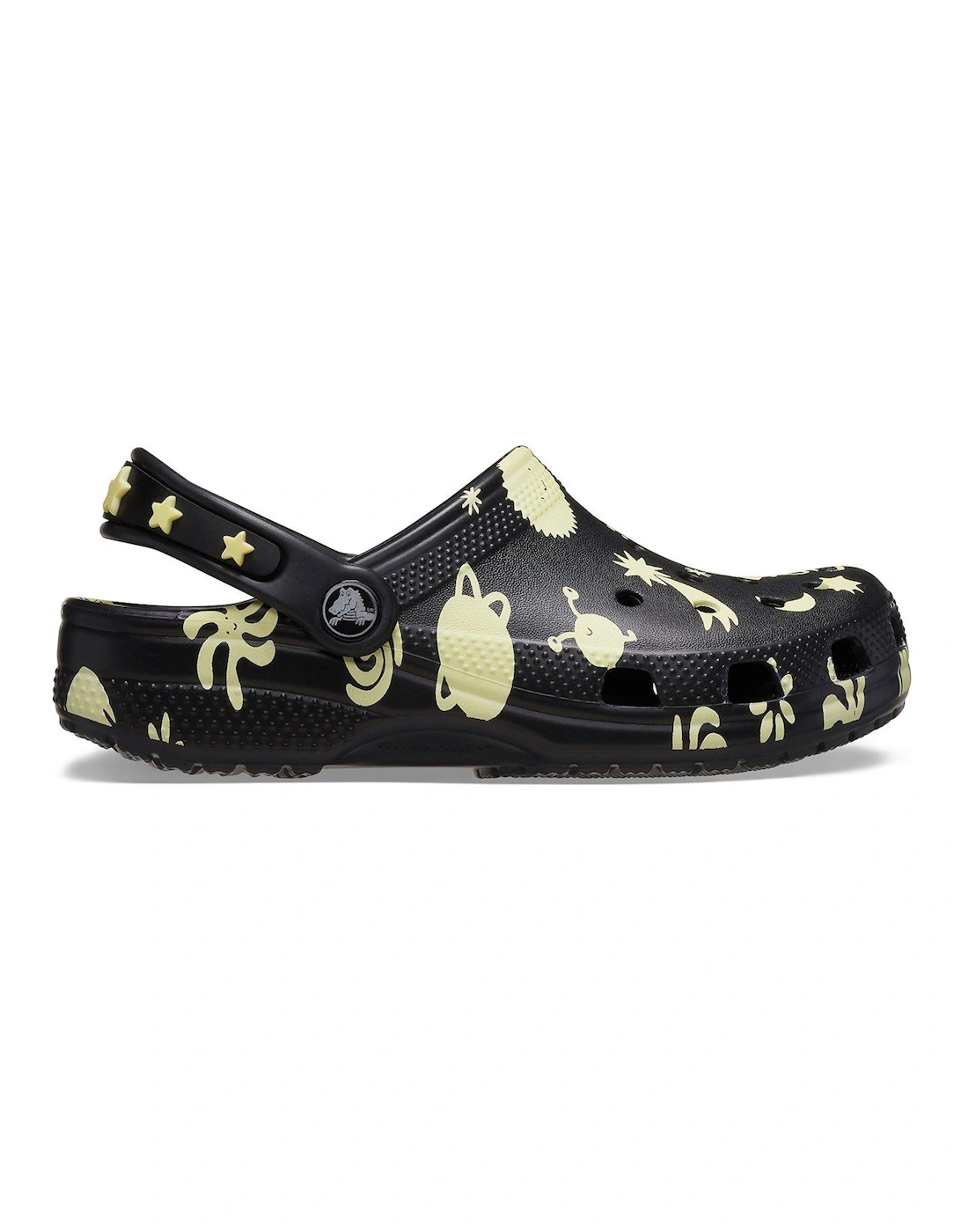 Kids Classic Glow Space Clog - Black, 7 of 6