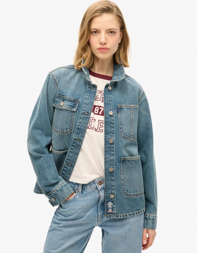 Denim Chore Jacket - Blue