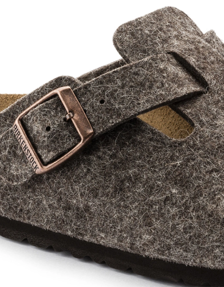 Boston Wool Felt Clog, Cacao