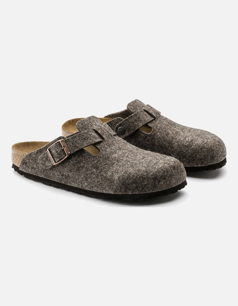 Boston Wool Felt Clog, Cacao