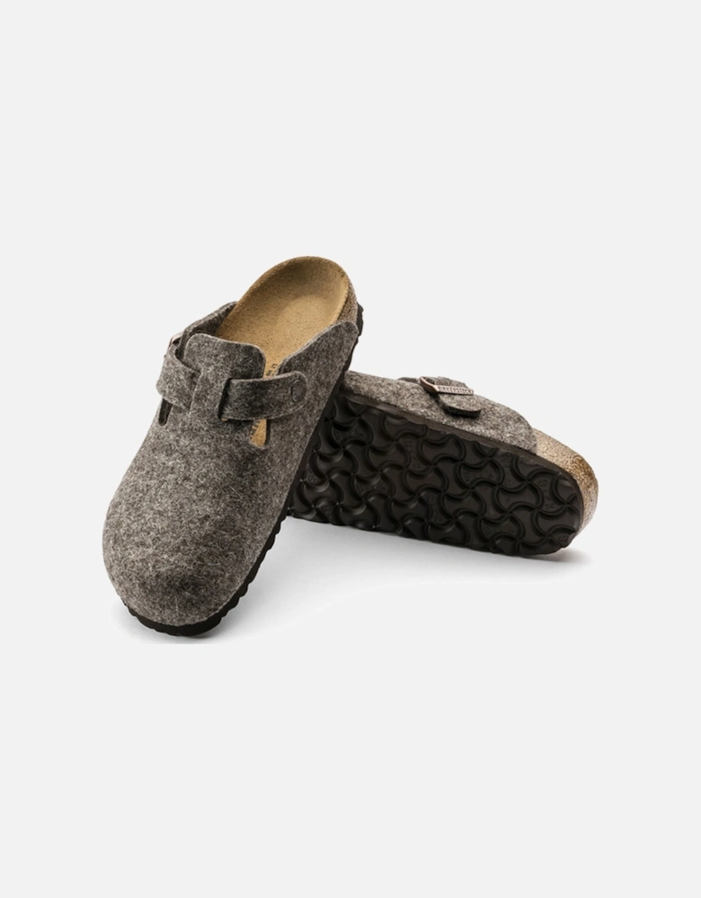 Boston Wool Felt Clog, Cacao