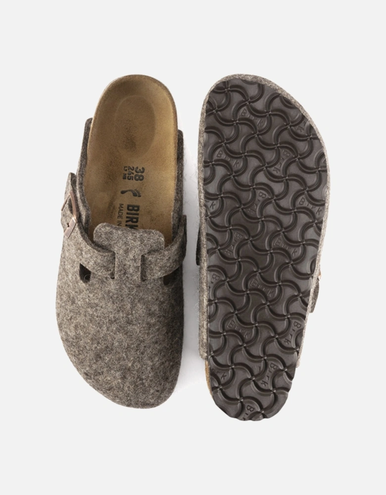 Boston Wool Felt Clog, Cacao