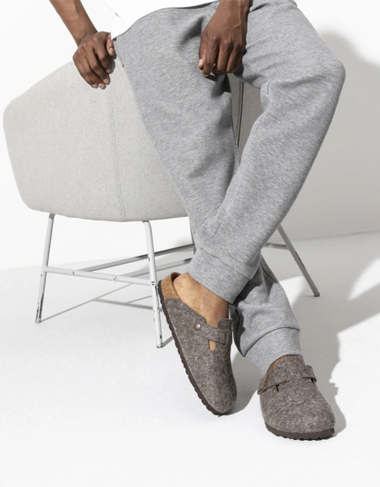 Boston Wool Felt Clog, Cacao