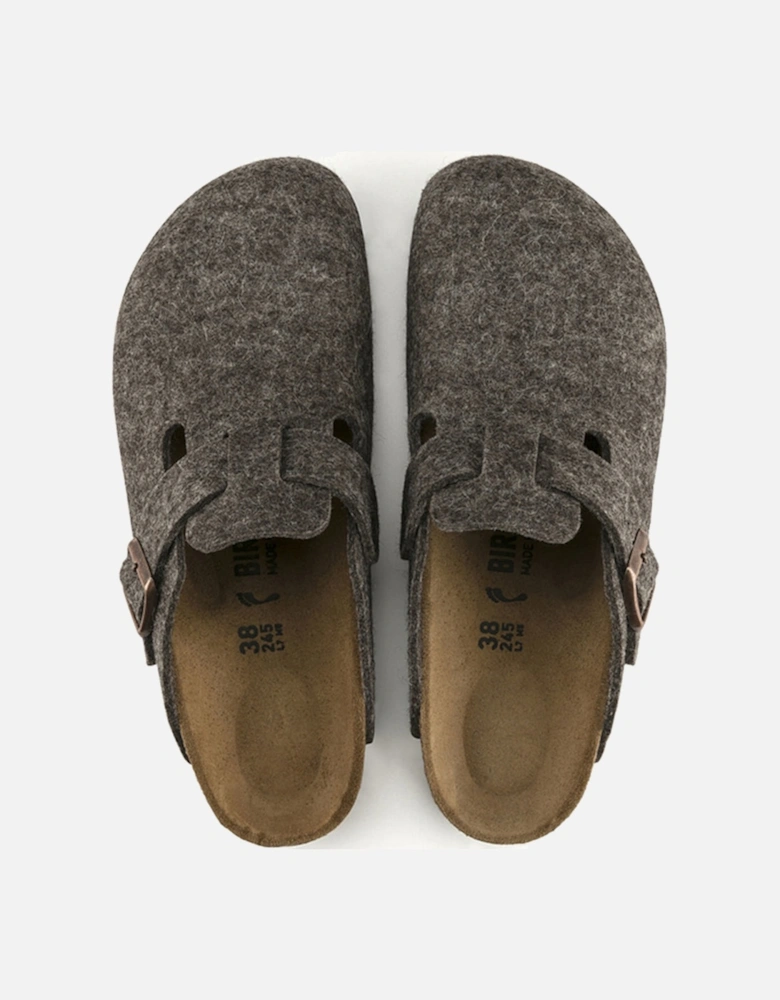 Boston Wool Felt Clog, Cacao