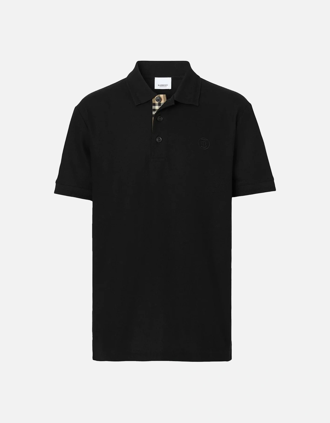 Branded Eddie Circle Logo Polo Shirt in Black, 5 of 4