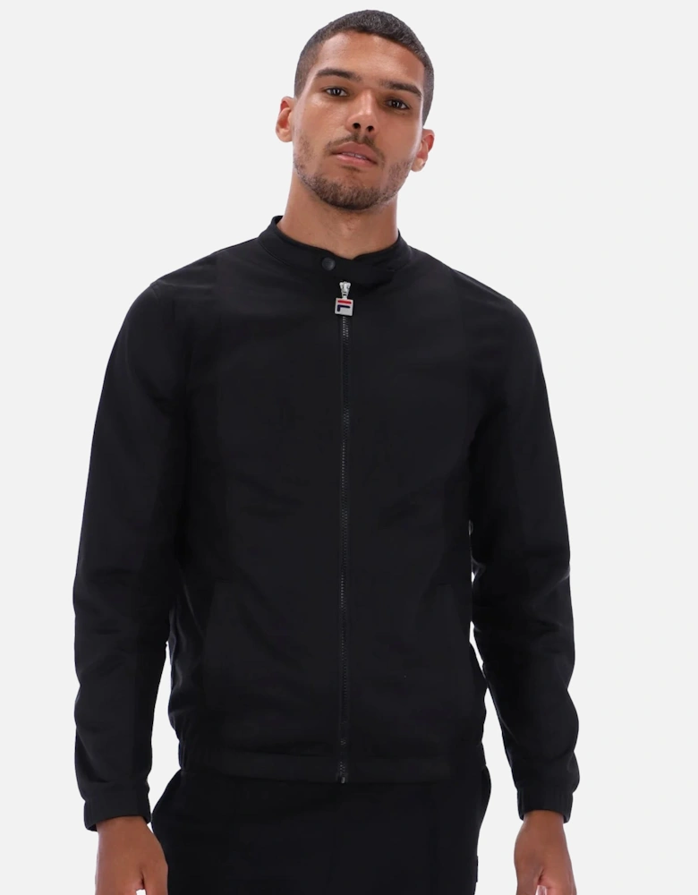 Ricky Cut & Sew Panel Track Top Jacket Black