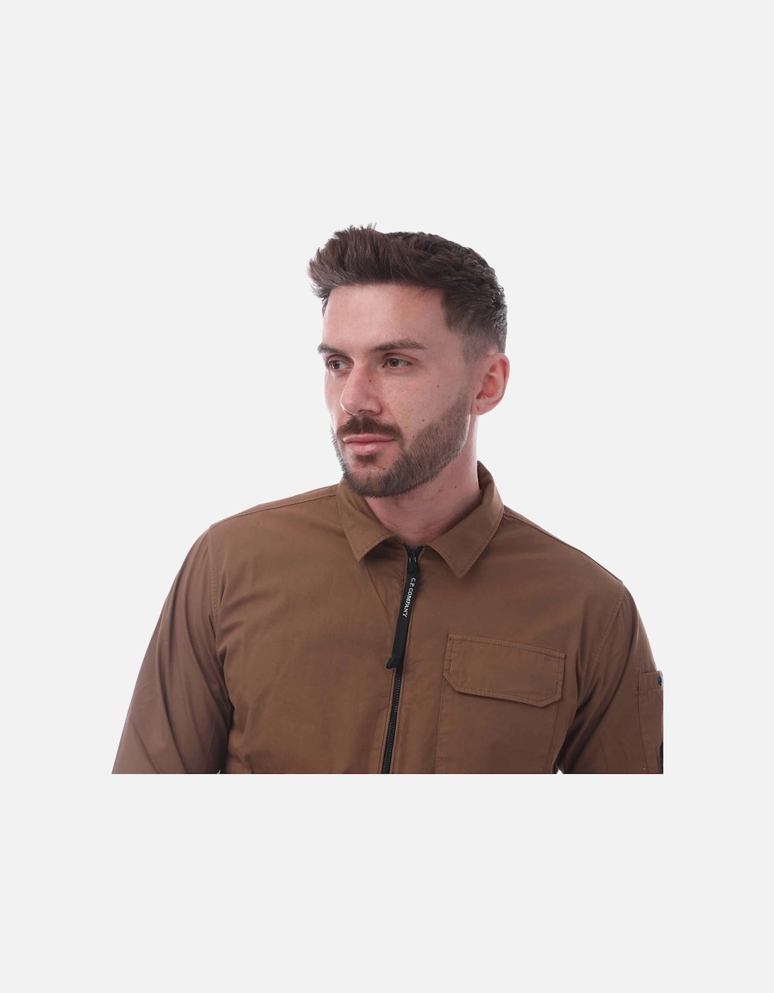 Gabardine Zip Overshirt