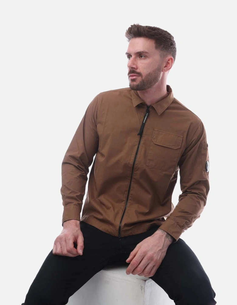 Gabardine Zip Overshirt