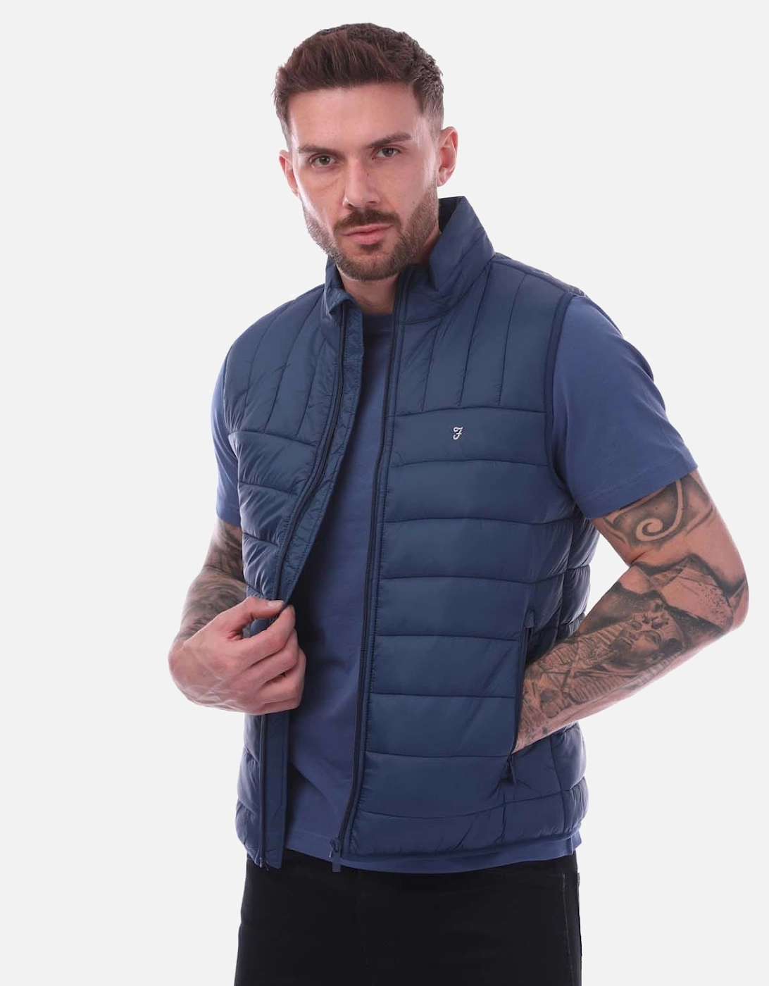 Mens Arsenal Wadded Gilet, 5 of 4