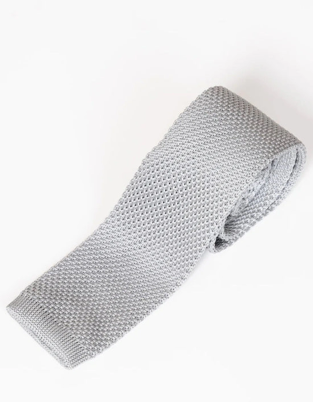 Knitted Tie - Silver, 3 of 2