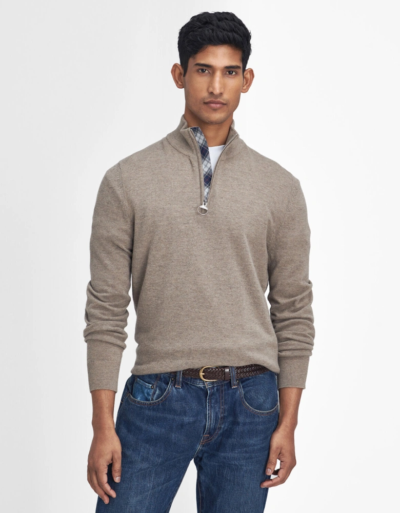 Marlow Half Zip Sweatshirt - Stone