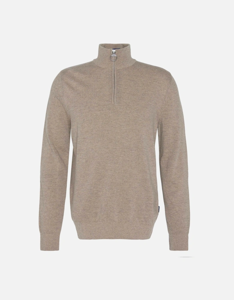 Marlow Half Zip Sweatshirt - Stone