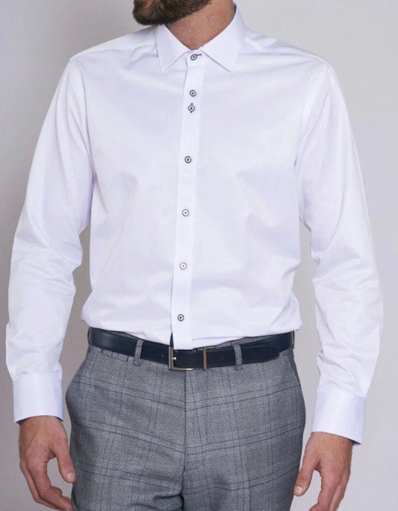 Alfie Long Sleeve Shirt - White