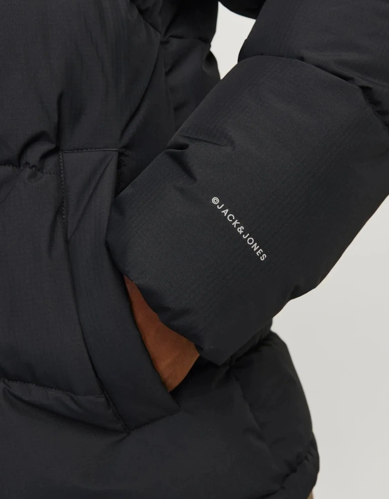 World Puffer Jacket - Black