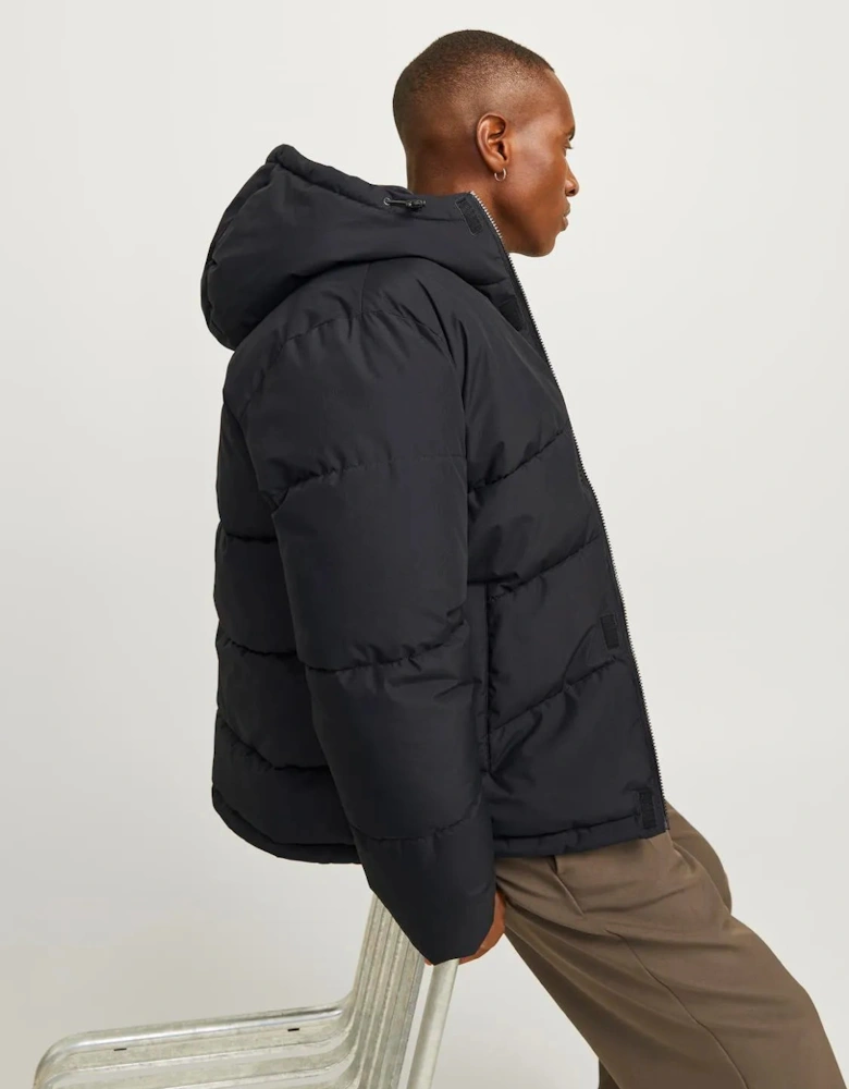 World Puffer Jacket - Black