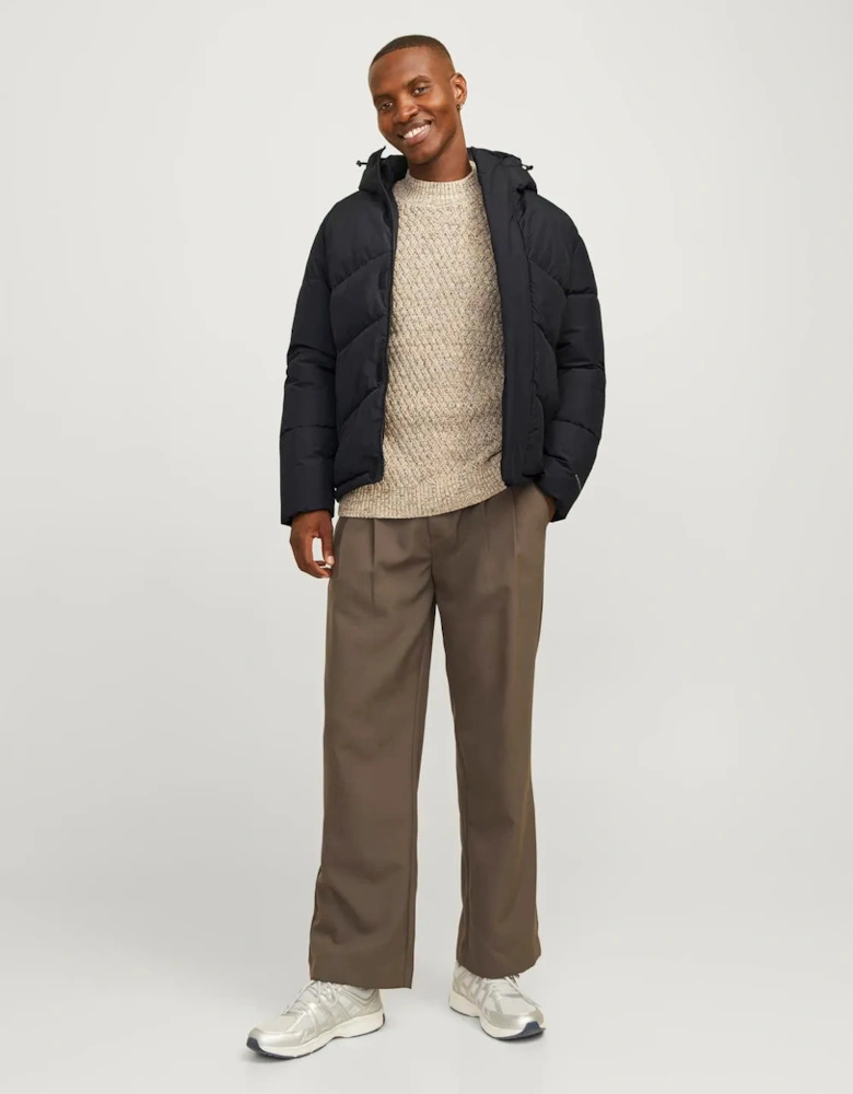World Puffer Jacket - Black