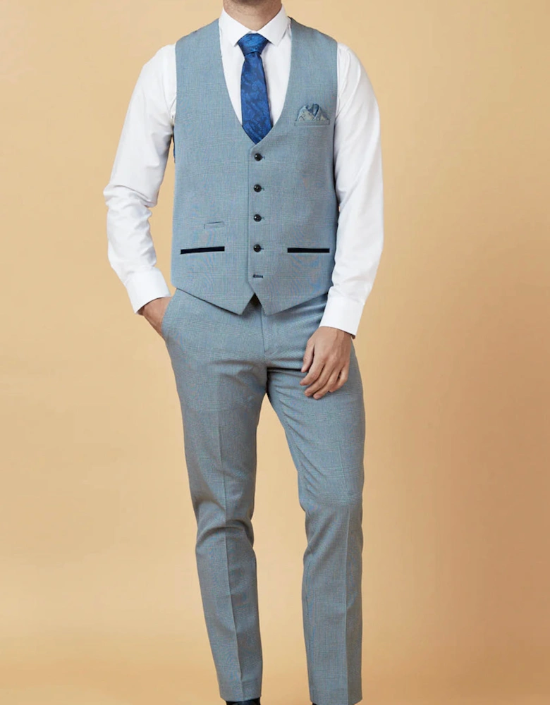 Bromley Waistcoat - Sky