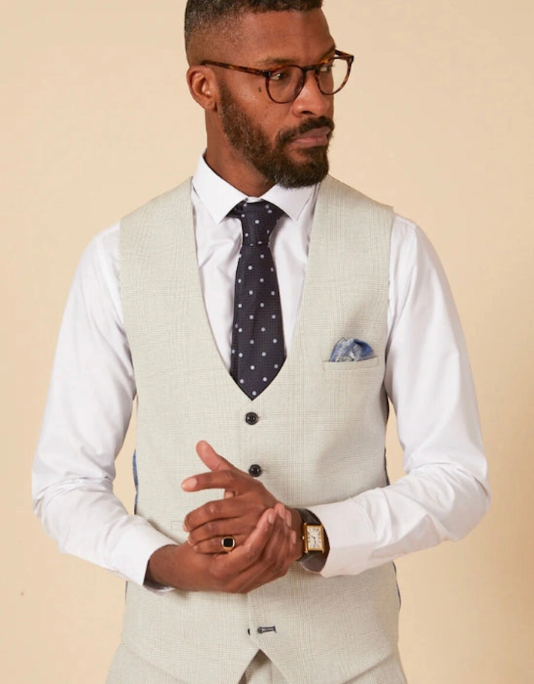 Bromley Waistcoat - Stone