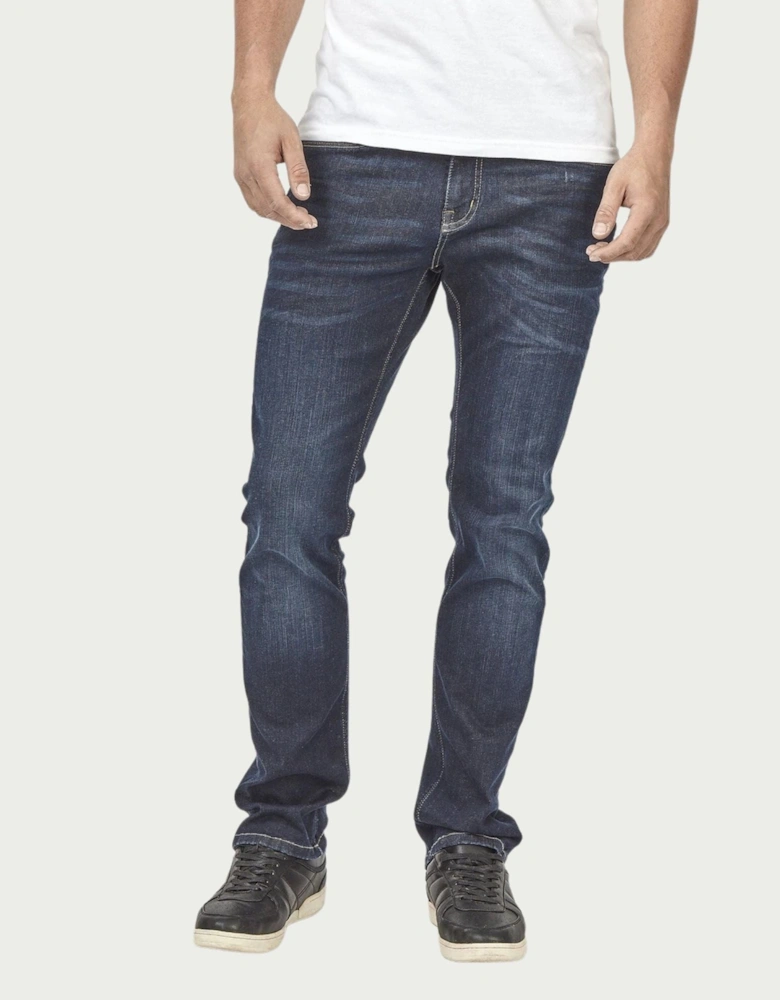 Flex Dark Stretch Tapered Jean - Blue