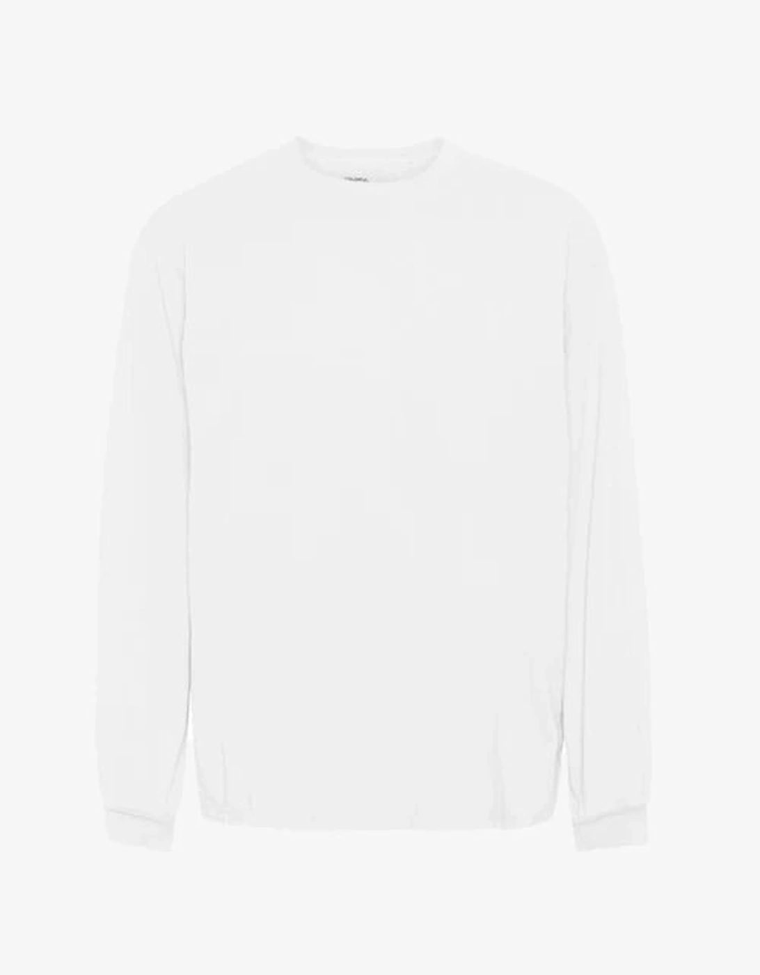 Oversized Organic Long sleeve T-Shirt - Optical White, 5 of 4