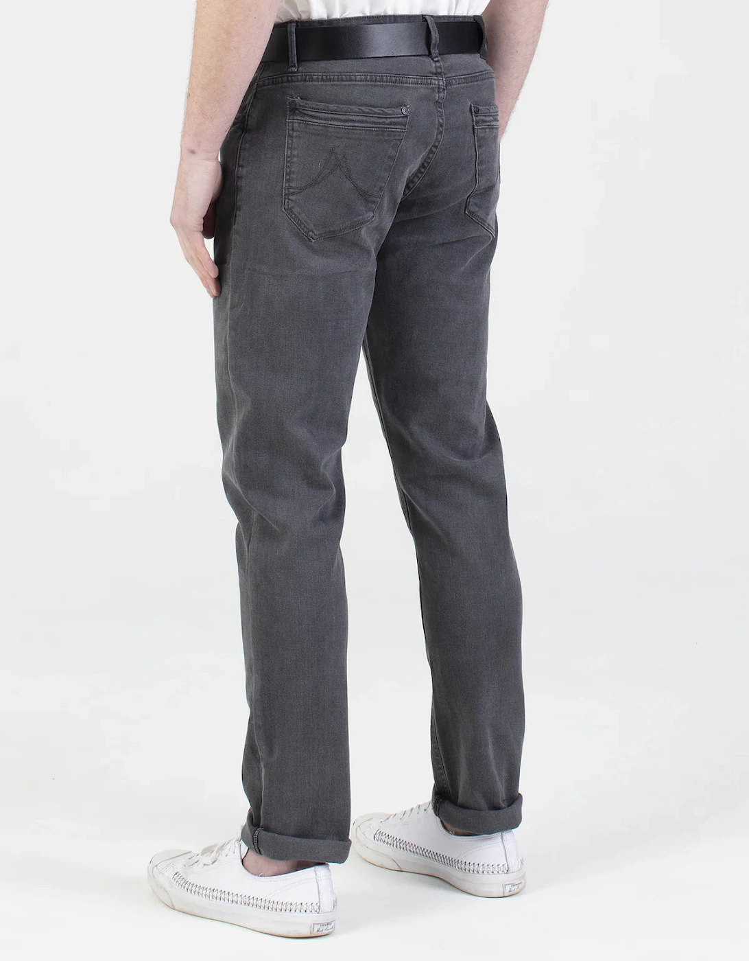 Hawker Stretch Brushed Denim Tapered Jean - Grey