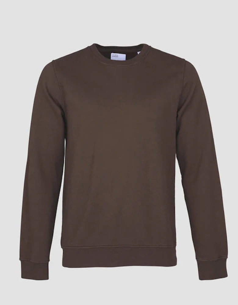 Classic Organic Crew Sweatshirt - Coffee Brown