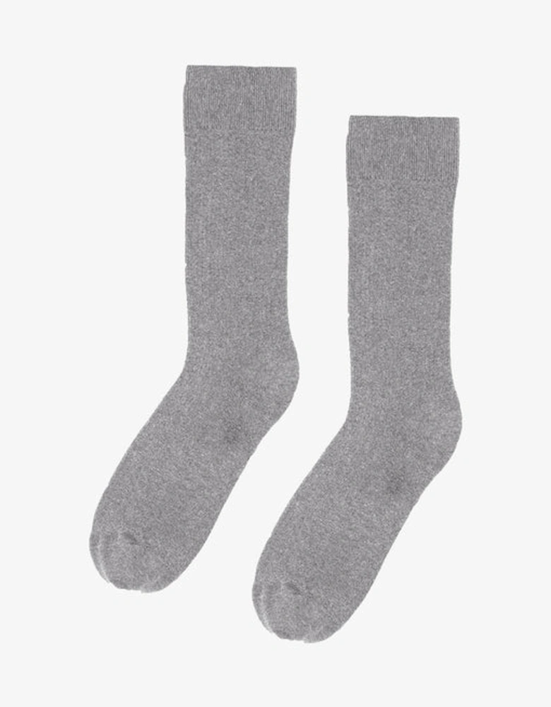 Classic Organic Sock - Heather Grey