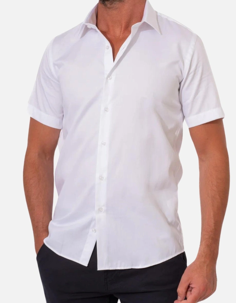 Jack Luxury Short Sleeve Shirt - White