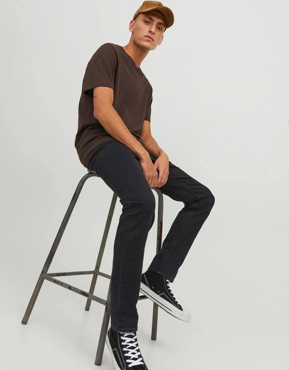 Men's Jack & Jones Glenn Original 356 Slim Fit Jeans - Jet Black - Size: 34/32