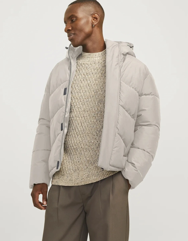 World Puffer Jacket - Moonbeam