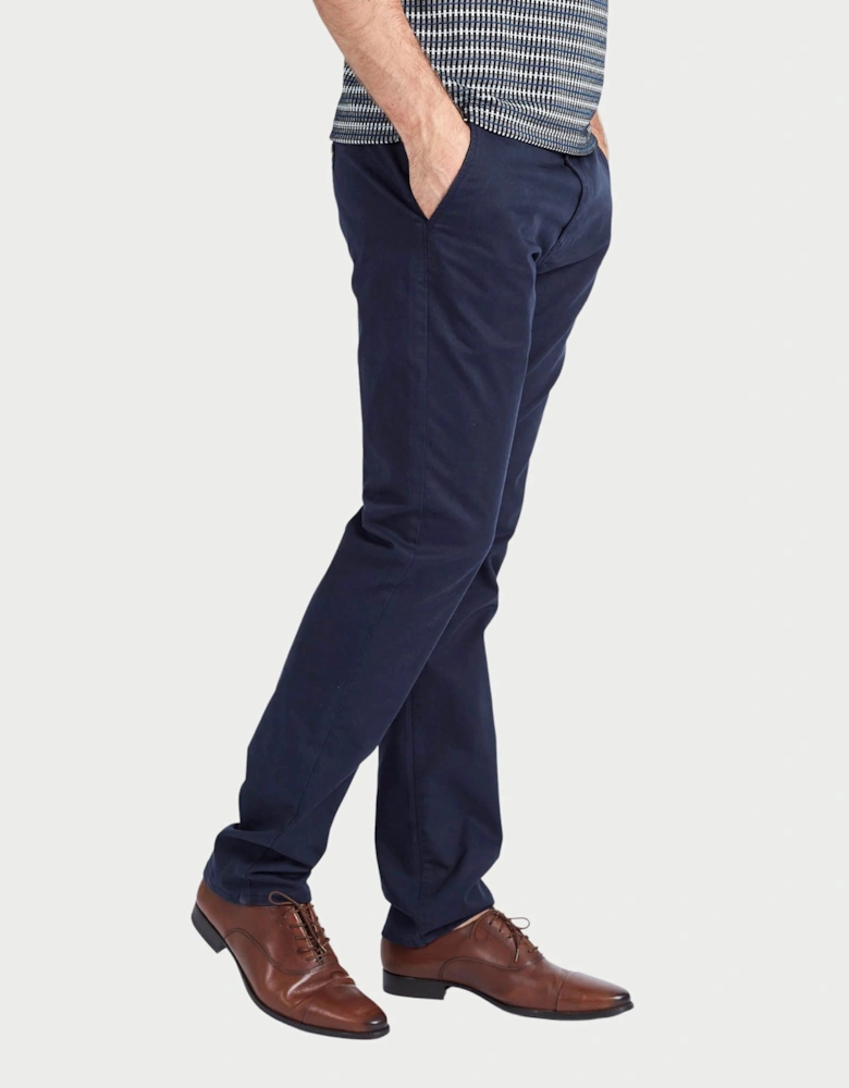 Bromley casual 4 pocket tapered chino - Navy