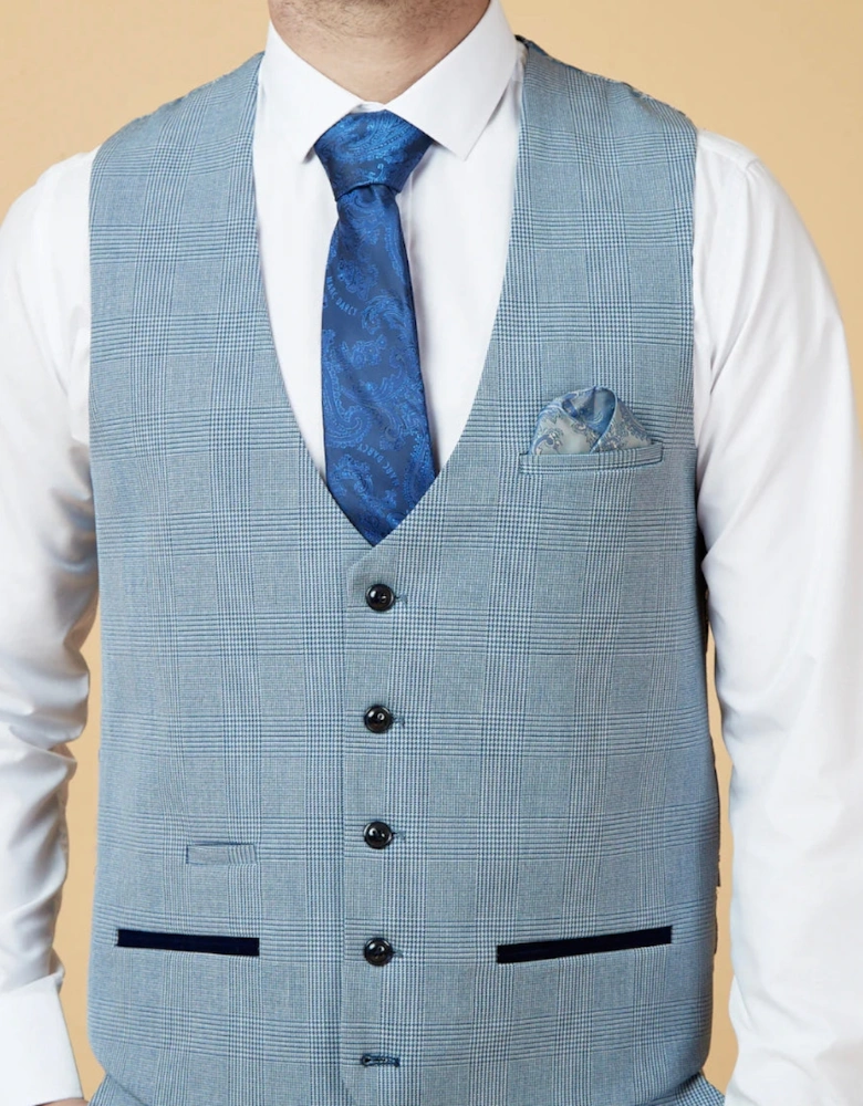 Bromley Waistcoat - Sky