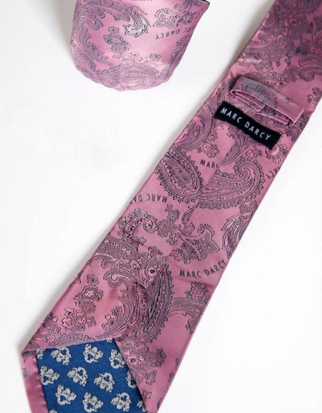 Paisley Tie & Pocket Square Set - Pink