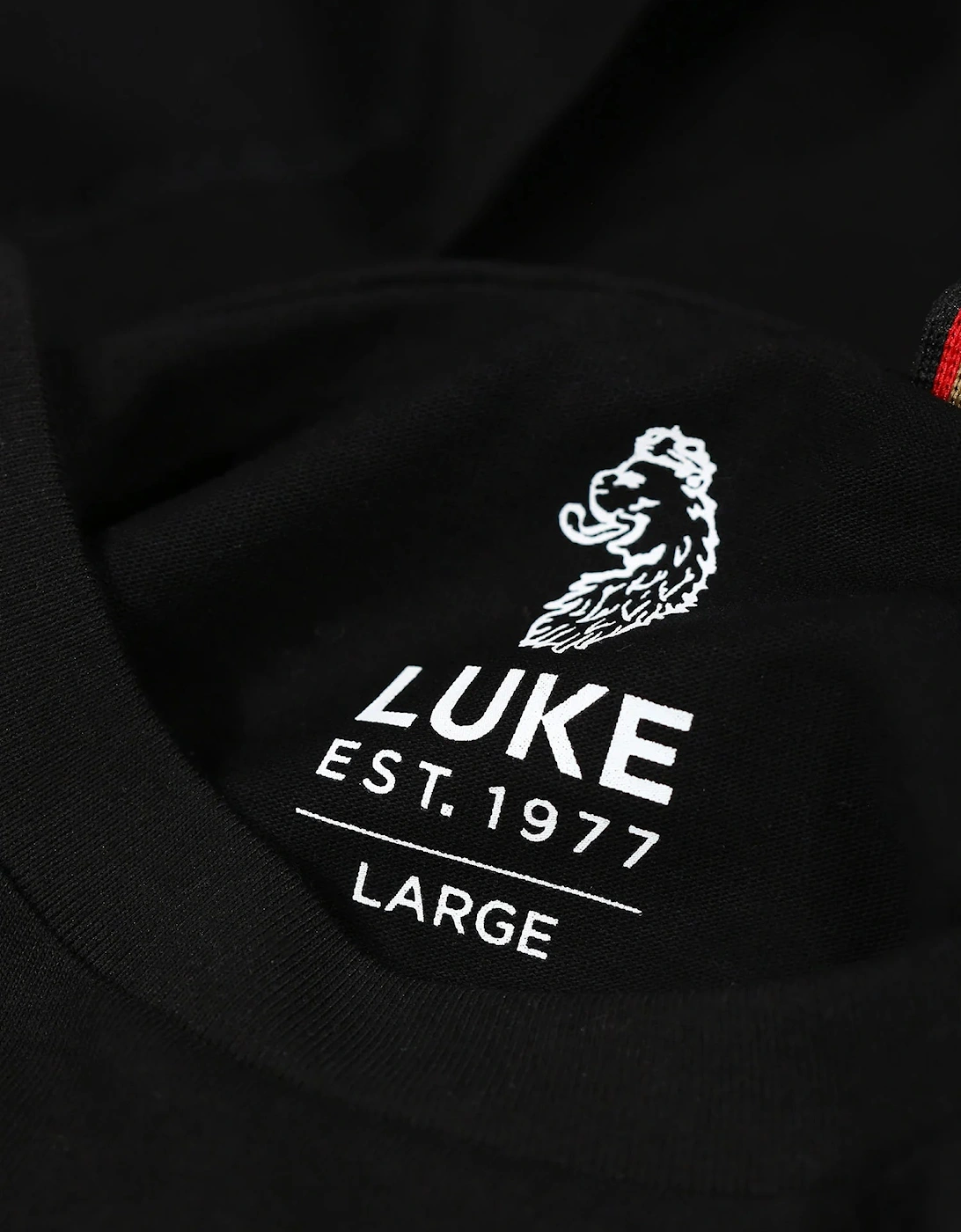 LUKE1977 Imperial Badge Detail T-Shirt - Black/Gold