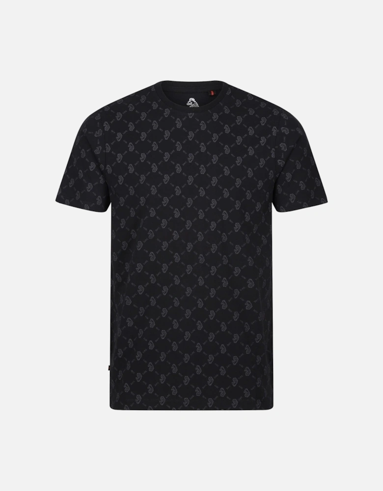 LUKE1977 Lineker Overprint T-Shirt - Black / Charcoal