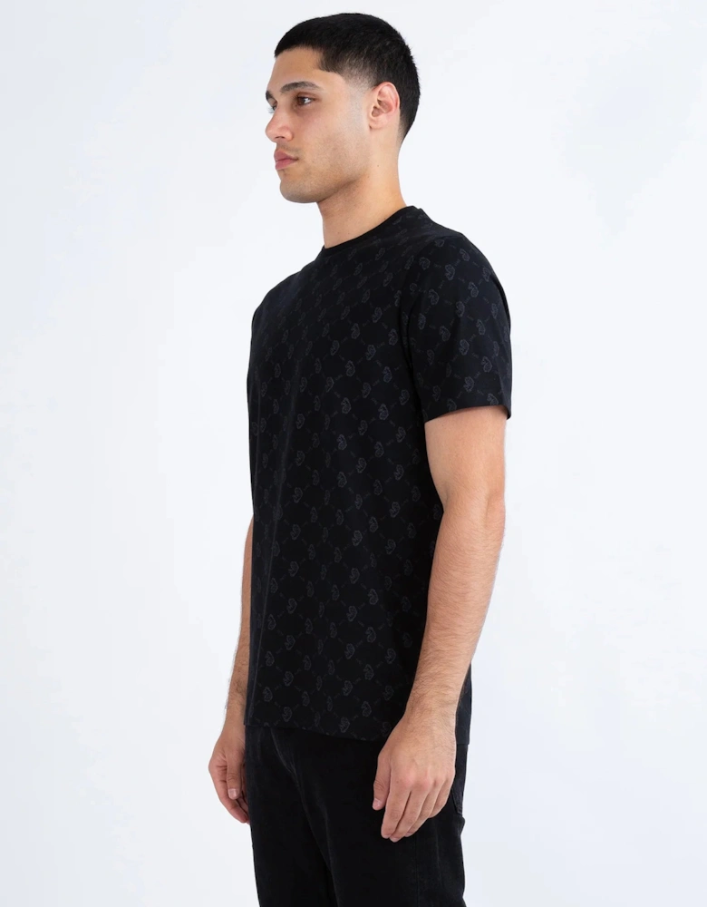 LUKE1977 Lineker Overprint T-Shirt - Black / Charcoal