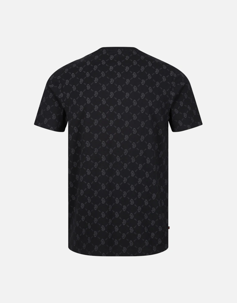 LUKE1977 Lineker Overprint T-Shirt - Black / Charcoal