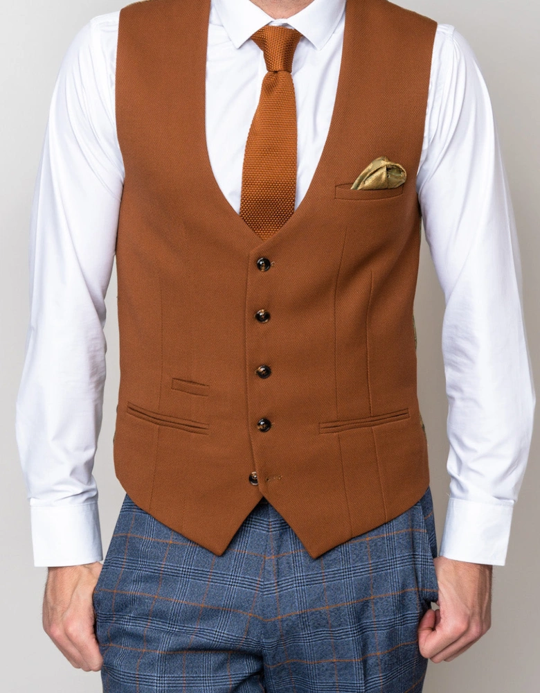 Kelvin SB Waistcoat - Tan