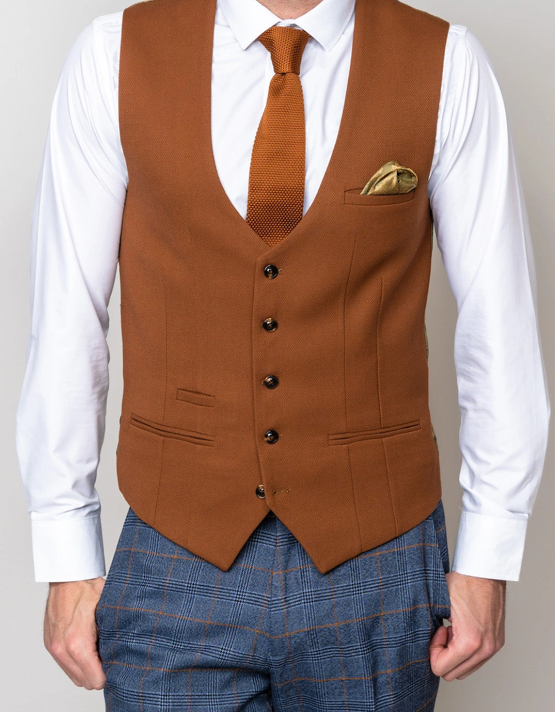 Kelvin SB Waistcoat - Tan, 3 of 2