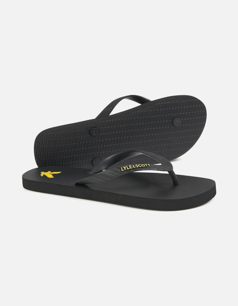 Lyle & Scott Flip Flops - Black