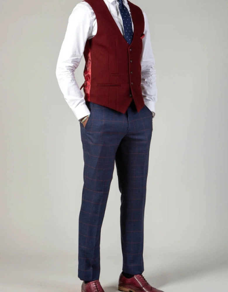 Kelvin SB Waistcoat - Wine