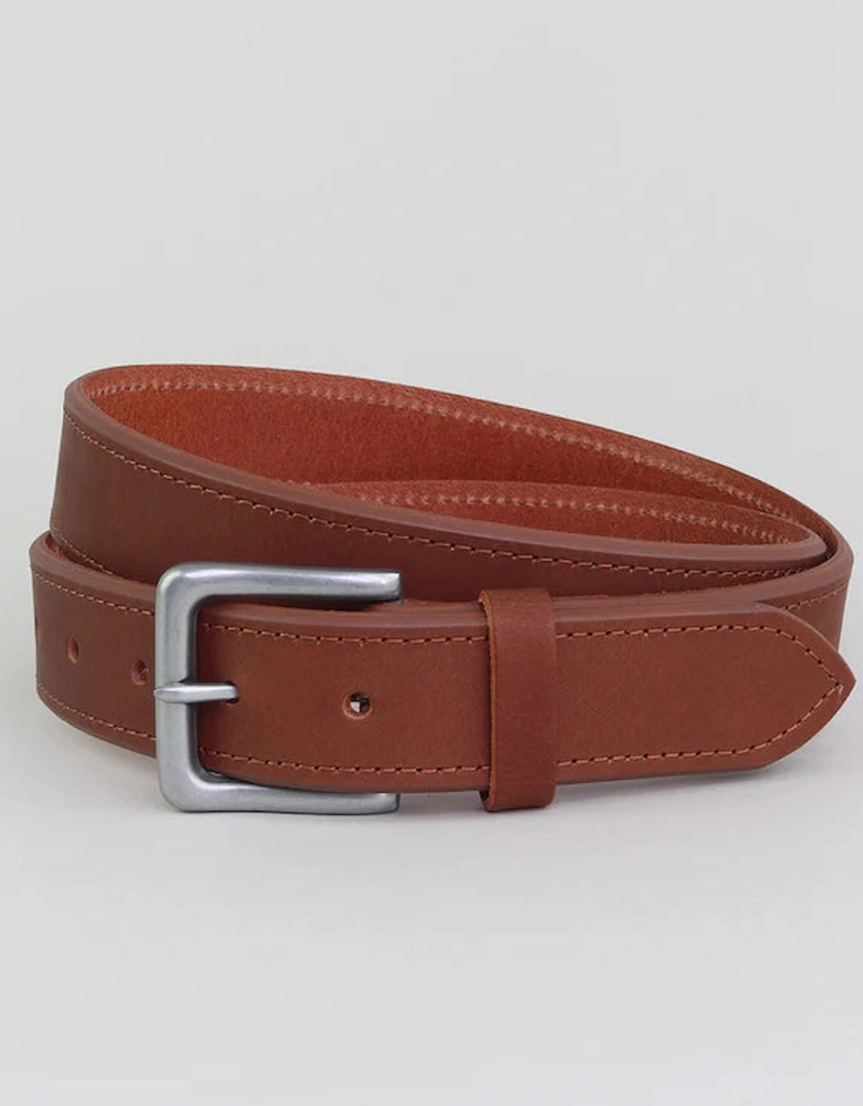 Blakeney 35mm Casual Leather Belt - Dark Tan