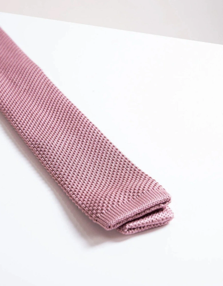 Knitted Tie - Blush