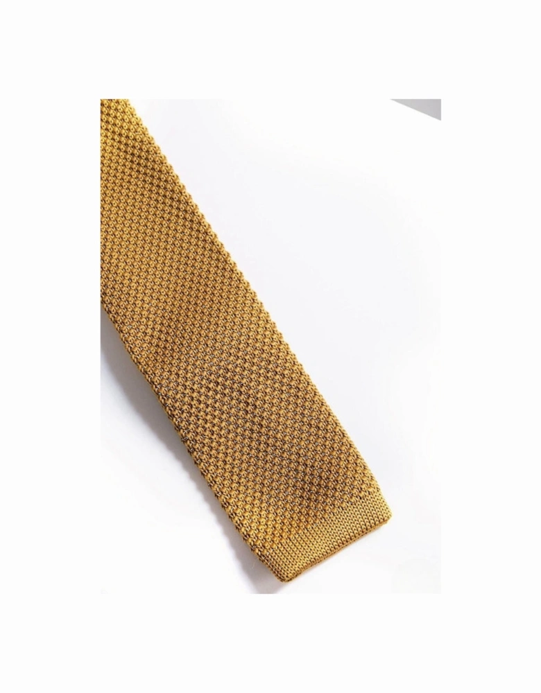 Knitted Tie - Gold